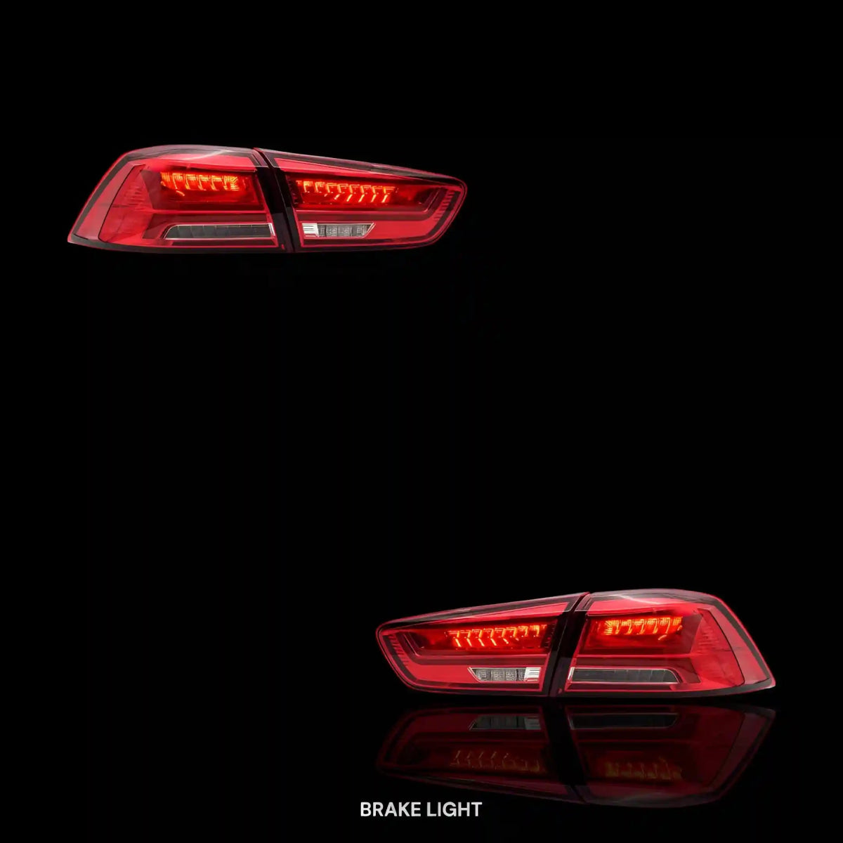 Sequential Red LED Tail Lights – Fits Mitsubishi Lancer Evo X / CJ / CF (2008 - 2017) | LH + RH Pair - Blckline Automotive