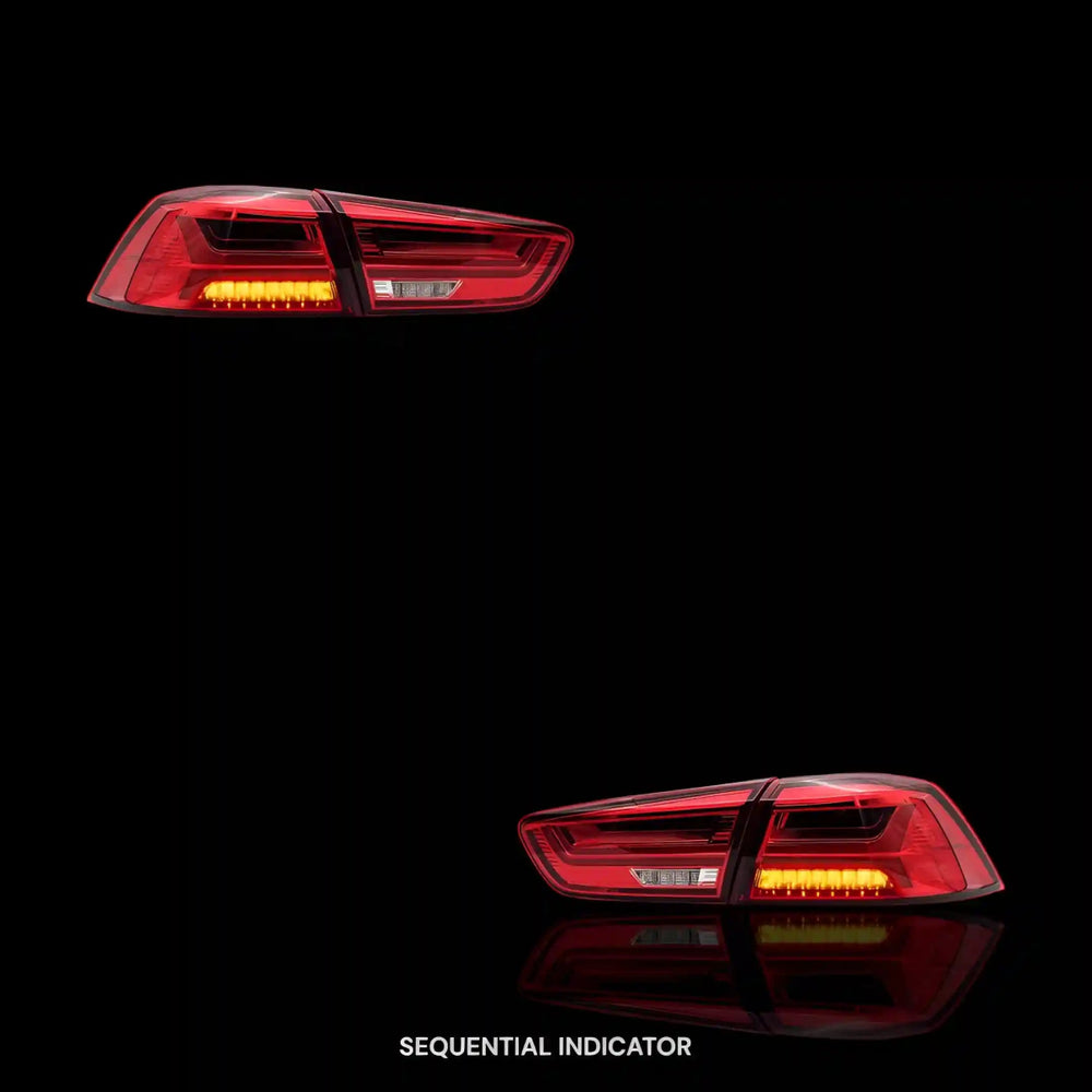 
                  
                    Sequential Red LED Tail Lights – Fits Mitsubishi Lancer Evo X / CJ / CF (2008 - 2017) | LH + RH Pair - Blckline Automotive
                  
                