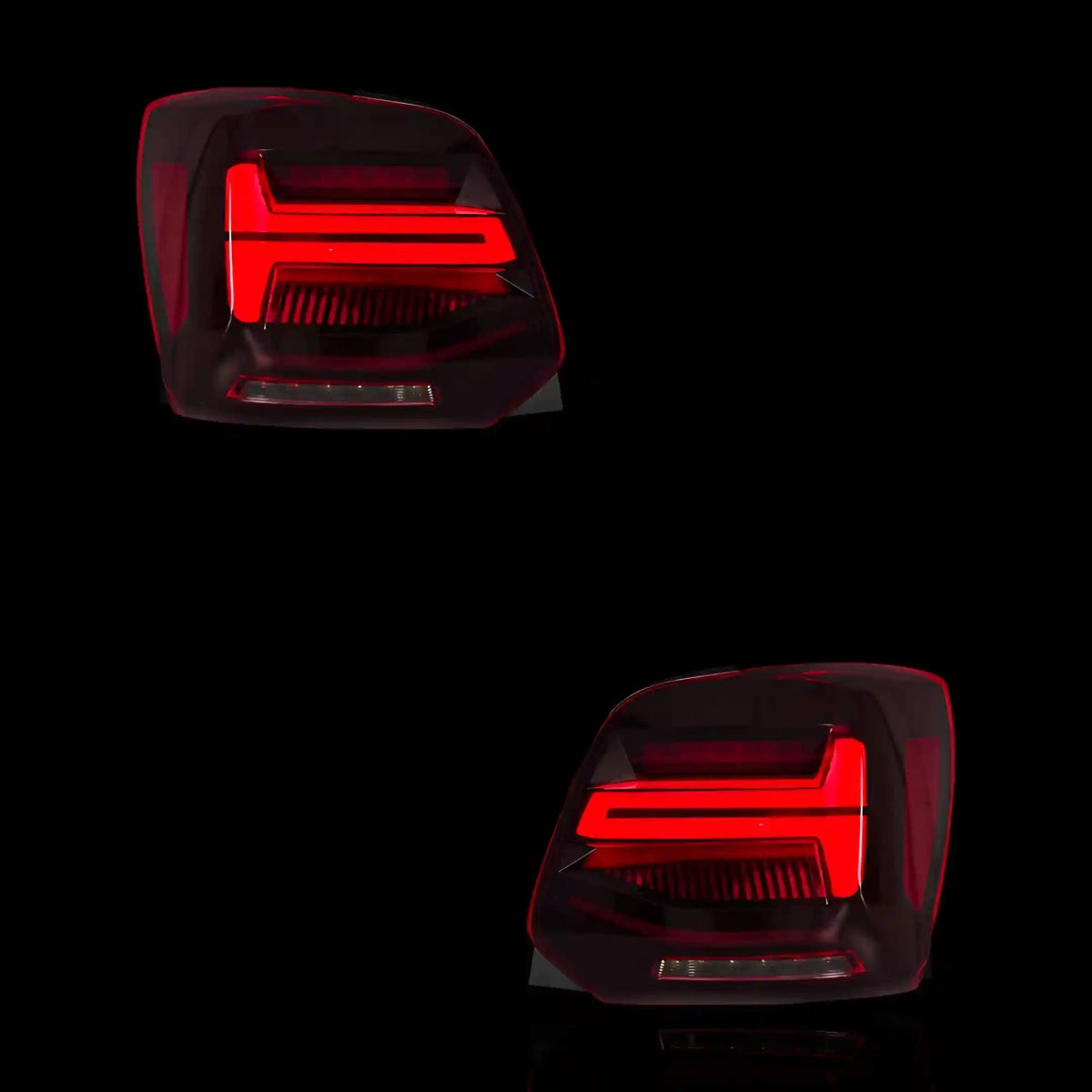 Sequential Red LED Tail Lights – Fits Volkswagen Polo 6R (2009 - 2017) | LH + RH Pair - Blckline Automotive