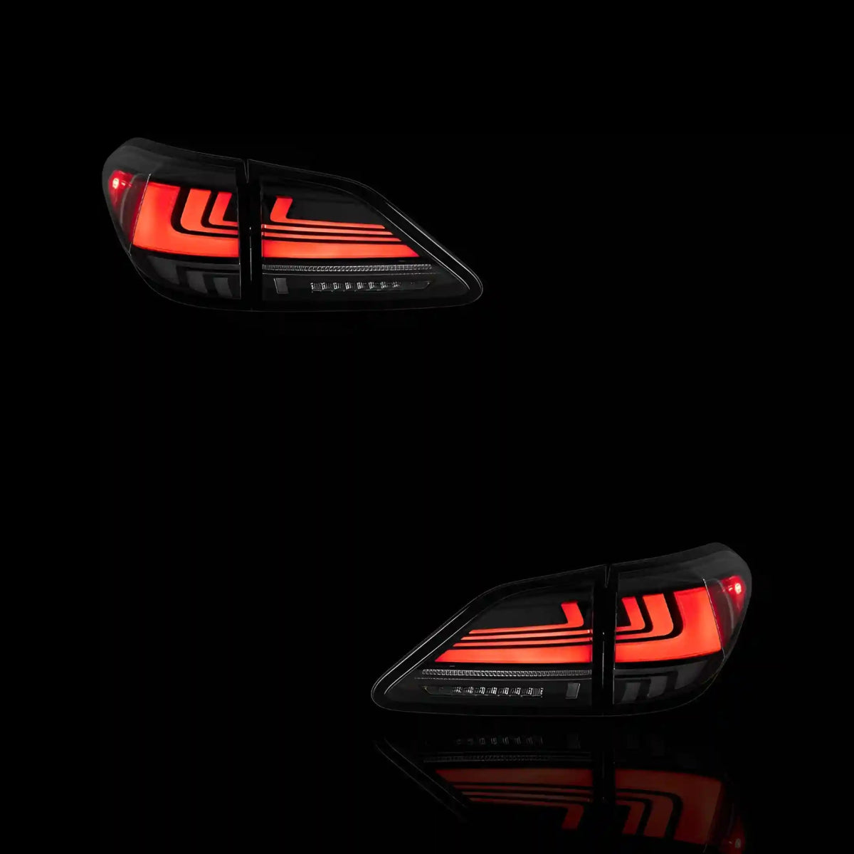 Sequential Red Smoked LED Tail Lights – Fits Lexus RX350 GGL15 (2012 - 2014) | LH + RH Pair - Blckline Automotive