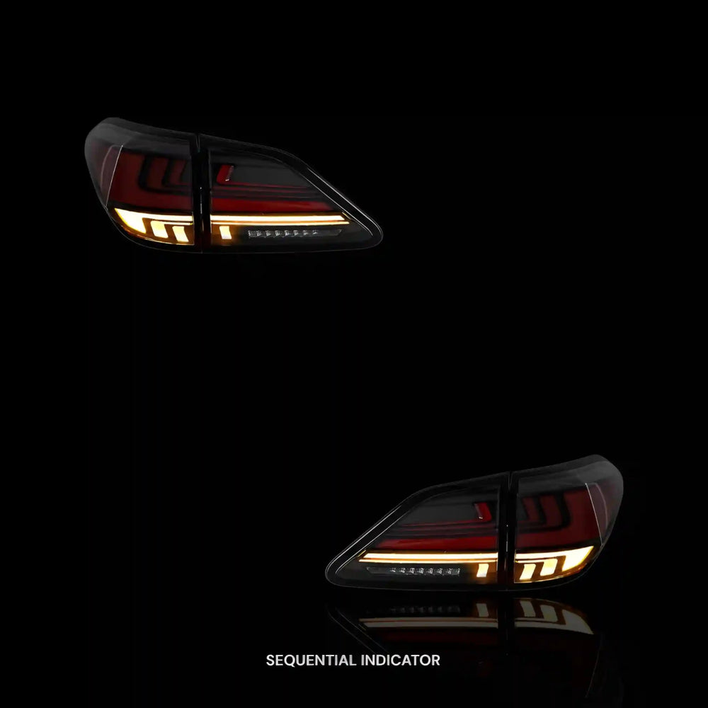 
                  
                    Sequential Red Smoked LED Tail Lights – Fits Lexus RX400h MHU38 (2008) | LH + RH Pair - Blckline Automotive
                  
                