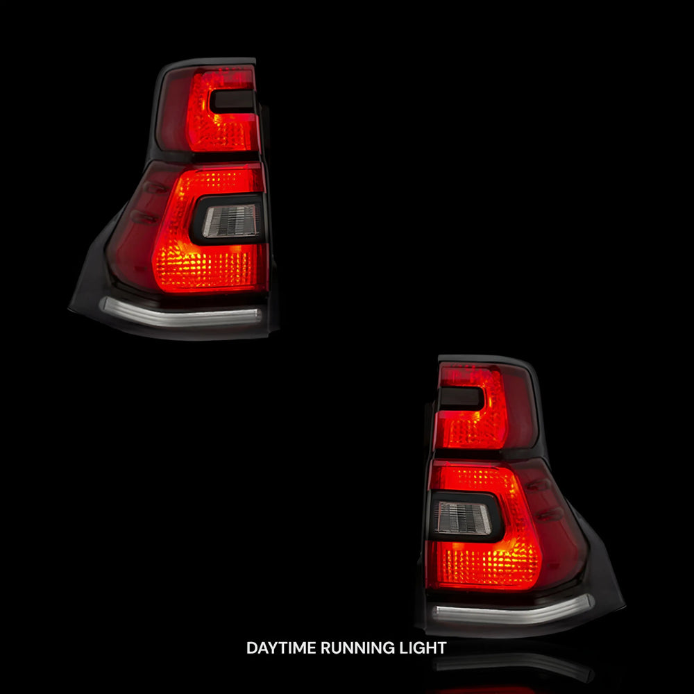 
                  
                    Sequential Red Smoked LED Tail Lights – Fits Toyota LandCruiser Prado 150 Series (2010–2017) | LH + RH Pair - Blckline Automotive
                  
                