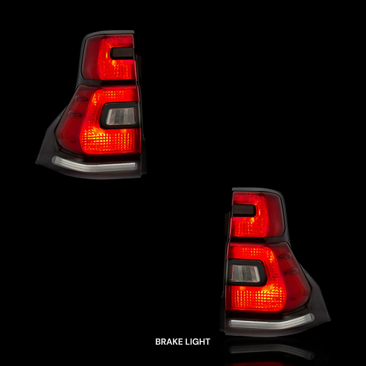 Sequential Red Smoked LED Tail Lights – Fits Toyota LandCruiser Prado 150 Series (2010–2017) | LH + RH Pair - Blckline Automotive