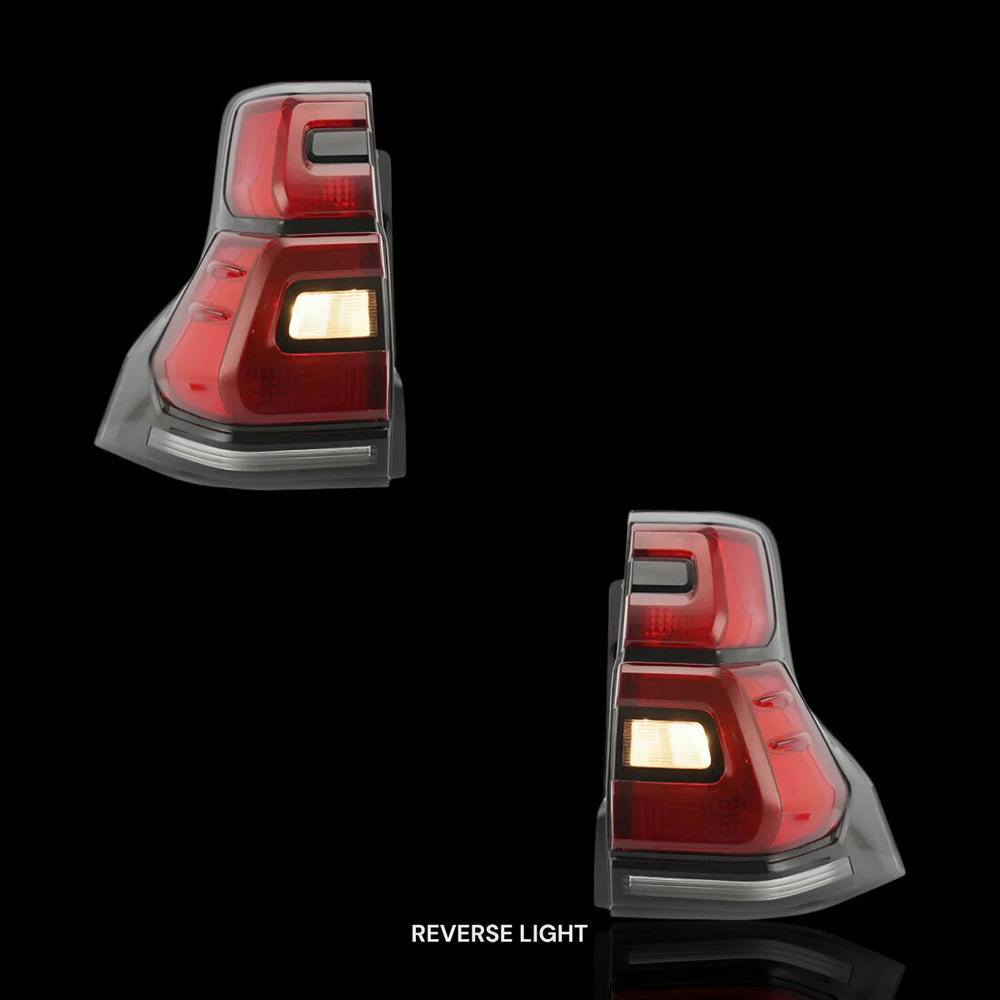 
                  
                    Sequential Red Smoked LED Tail Lights – Fits Toyota LandCruiser Prado 150 Series (2010–2017) | LH + RH Pair - Blckline Automotive
                  
                