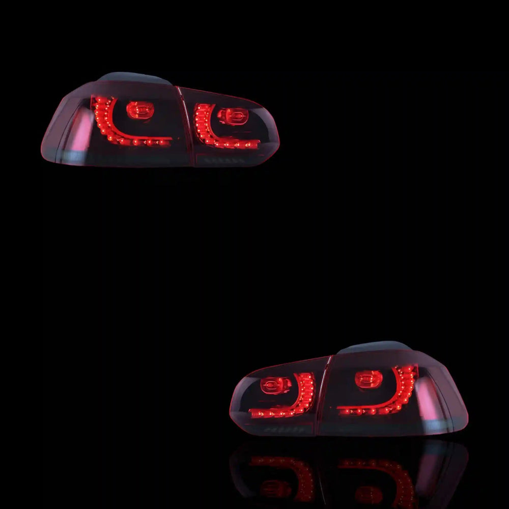 Sequential Red Tail Lights – Fits Volkswagen Golf VI MK6 (2008 - 2014) | LH + RH Pair - Blckline Automotive