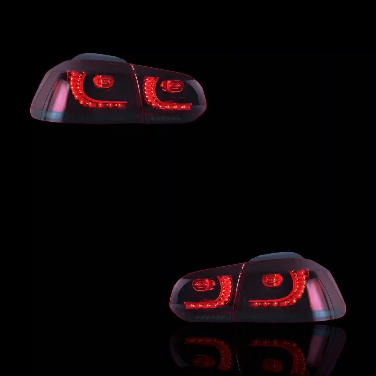 Sequential Red Tail Lights – Fits Volkswagen Golf VI MK6 (2008 - 2014) | LH + RH Pair - Blckline Automotive