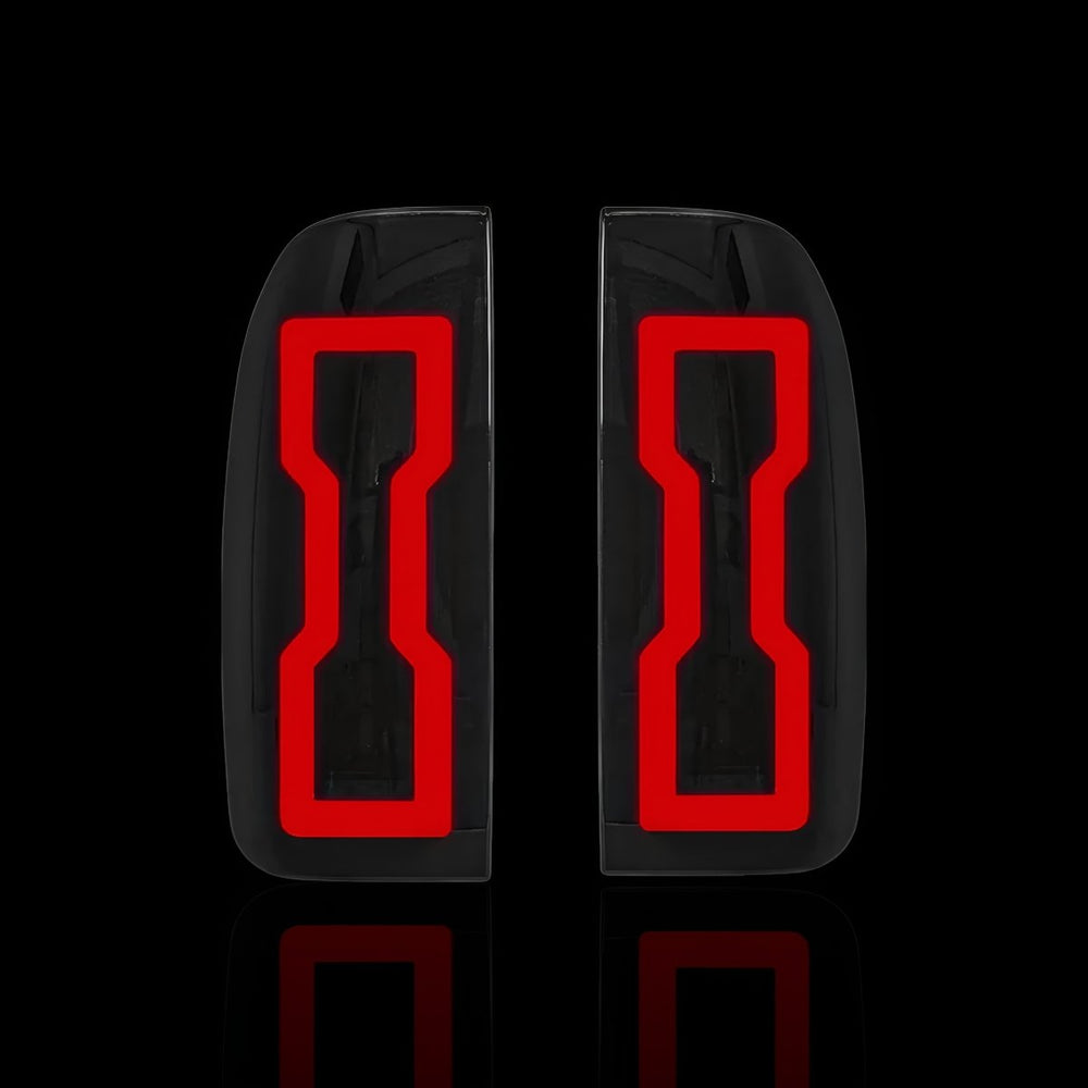 Sequential Smoked 3D LED Stripe Tail Lights – Fits Ford Ranger PJ / PK (2006–2011) | LH + RH Pair - Blckline Automotive