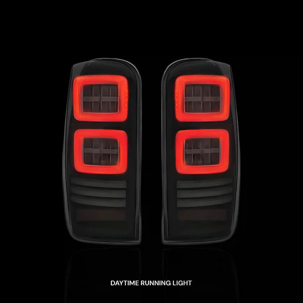 
                  
                    Sequential Smoked Block Style Full LED Tail Lights – Fits Mitsubishi Triton MR (2019 - 2022) | LH + RH Pair - Blckline Automotive
                  
                