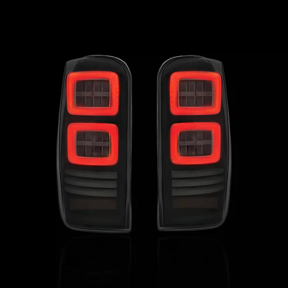 Sequential Smoked Block Style Full LED Tail Lights – Fits Mitsubishi Triton MR (2019 - 2022) | LH + RH Pair - Blckline Automotive