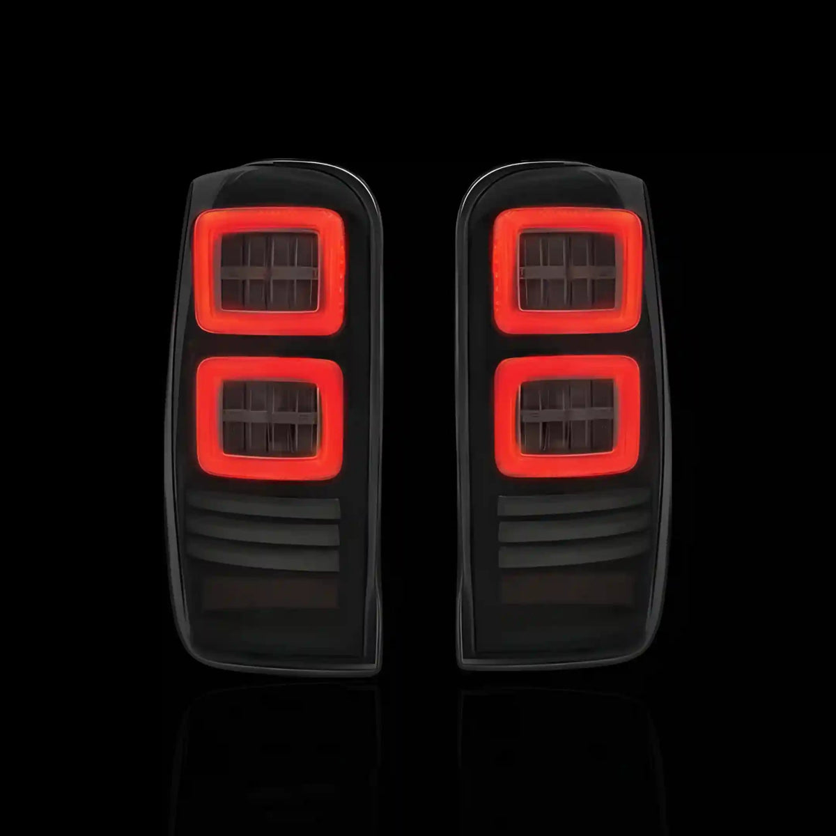 Sequential Smoked Block Style Full LED Tail Lights – Fits Mitsubishi Triton MR (2019 - 2022) | LH + RH Pair - Blckline Automotive