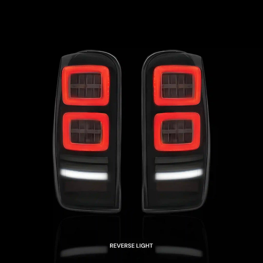 
                  
                    Sequential Smoked Block Style Full LED Tail Lights – Fits Mitsubishi Triton MR (2019 - 2022) | LH + RH Pair - Blckline Automotive
                  
                