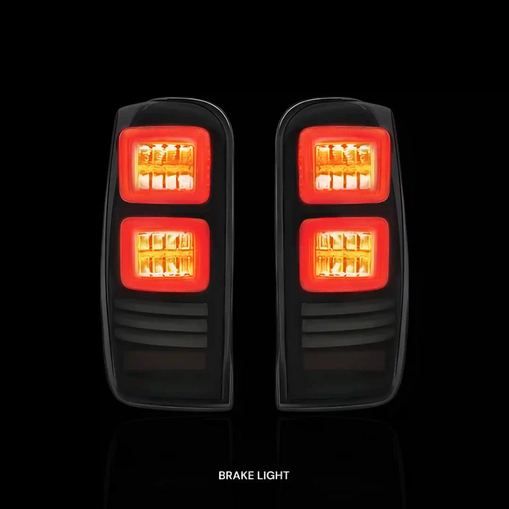 
                  
                    Sequential Smoked Block Style Full LED Tail Lights – Fits Mitsubishi Triton MR (2019 - 2022) | LH + RH Pair - Blckline Automotive
                  
                