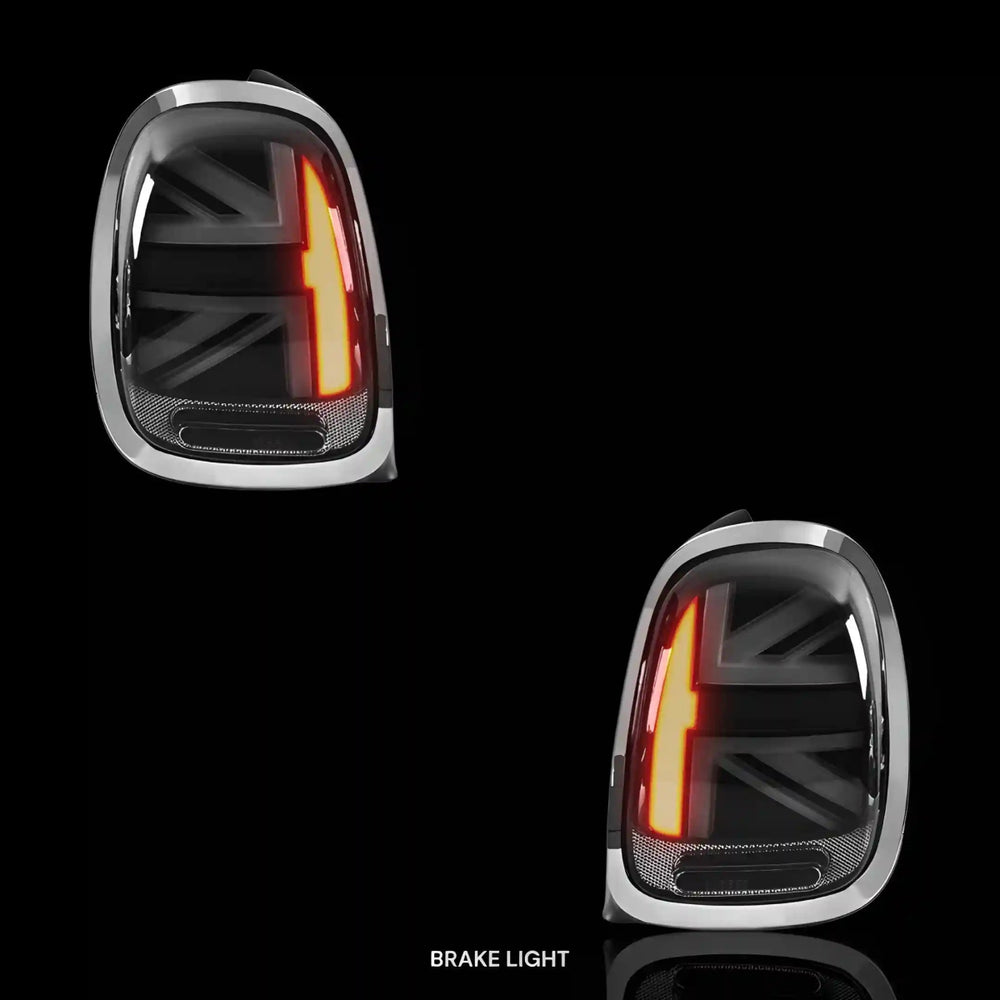 Sequential Smoked Chrome LED Tail Lights – Fits Mini Cooper F55 / F56 / F57 (2014 - 2018) | LH + RH Pair - Blckline Automotive