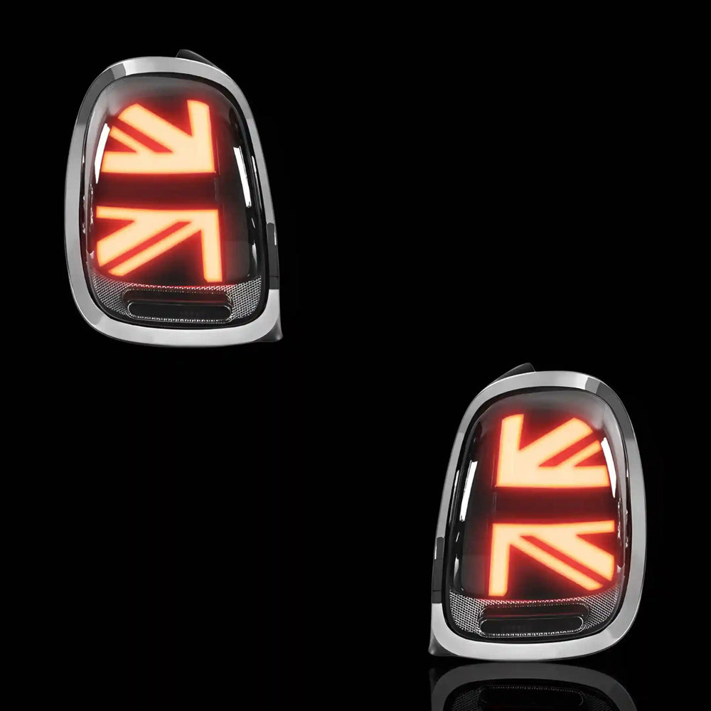 Sequential Smoked Chrome LED Tail Lights – Fits Mini Cooper F55 / F56 / F57 (2014 - 2018) | LH + RH Pair - Blckline Automotive