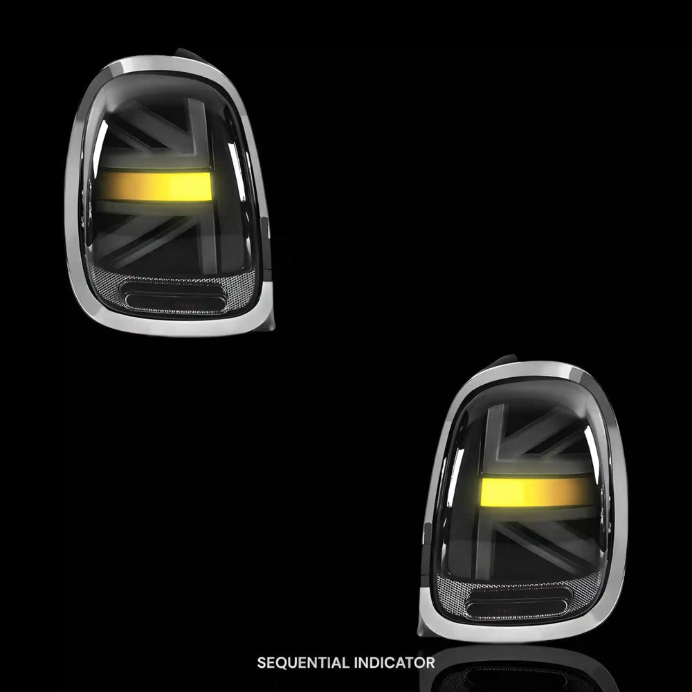 
                  
                    Sequential Smoked Chrome LED Tail Lights – Fits Mini Cooper F55 / F56 / F57 (2014 - 2018) | LH + RH Pair - Blckline Automotive
                  
                