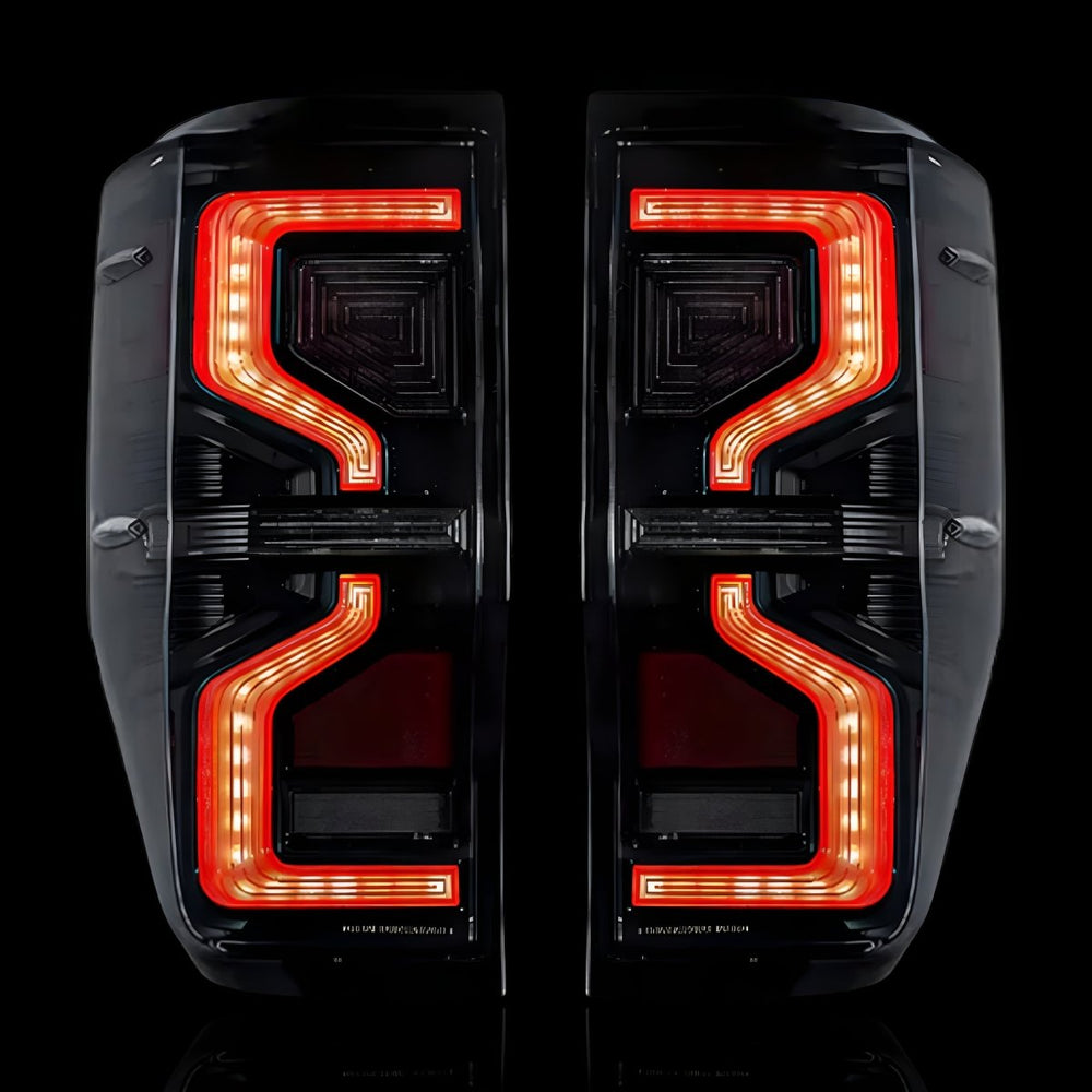 Sequential Smoked Full LED Tail Lights – Fits Ford Ranger PX MK1 / MK2 (2012–2018) | LH + RH Pair - Blckline Automotive