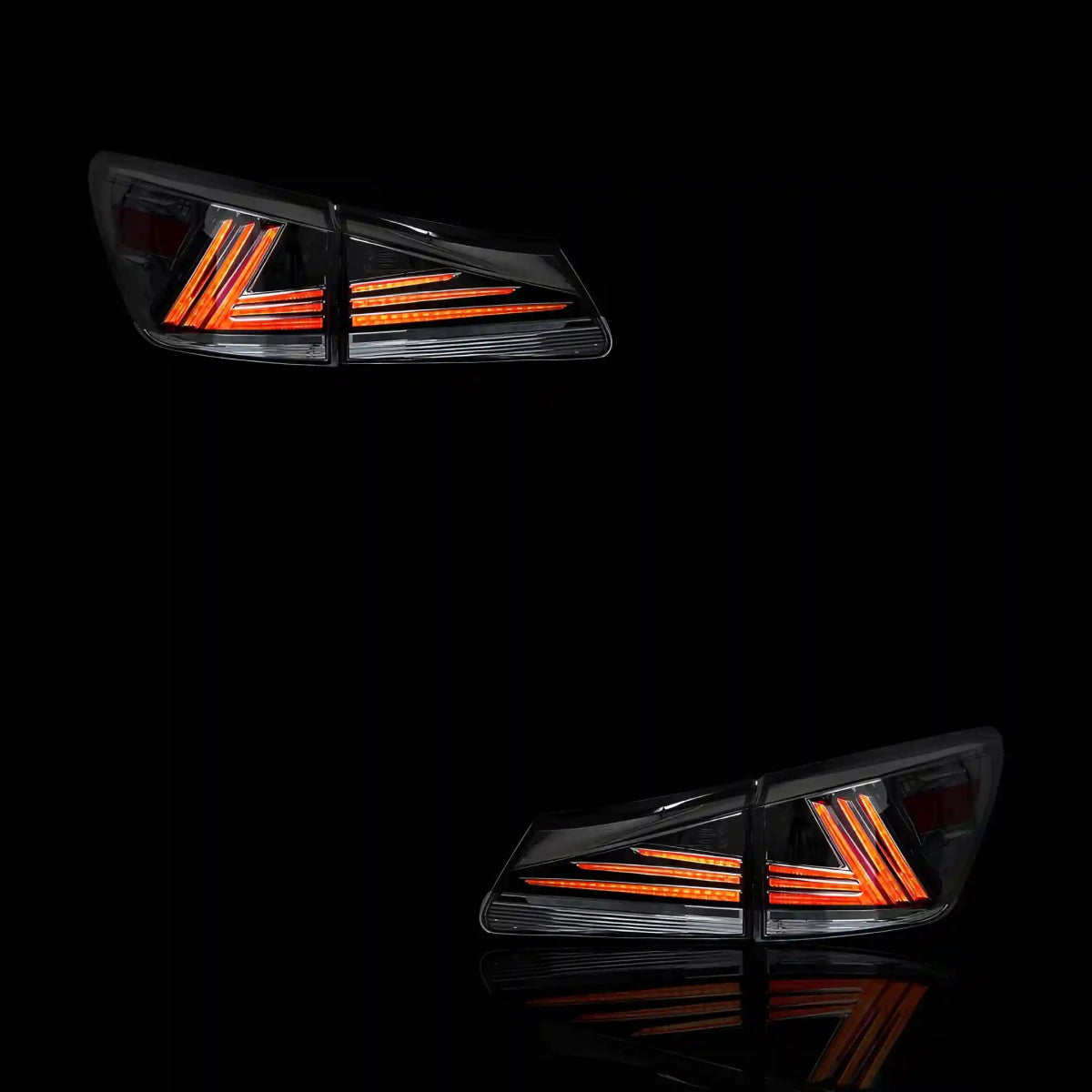 Sequential Smoked Full LED Tail Lights – Fits Lexus IS - F USE20 (2008 - 2012) | LH + RH Pair - Blckline Automotive