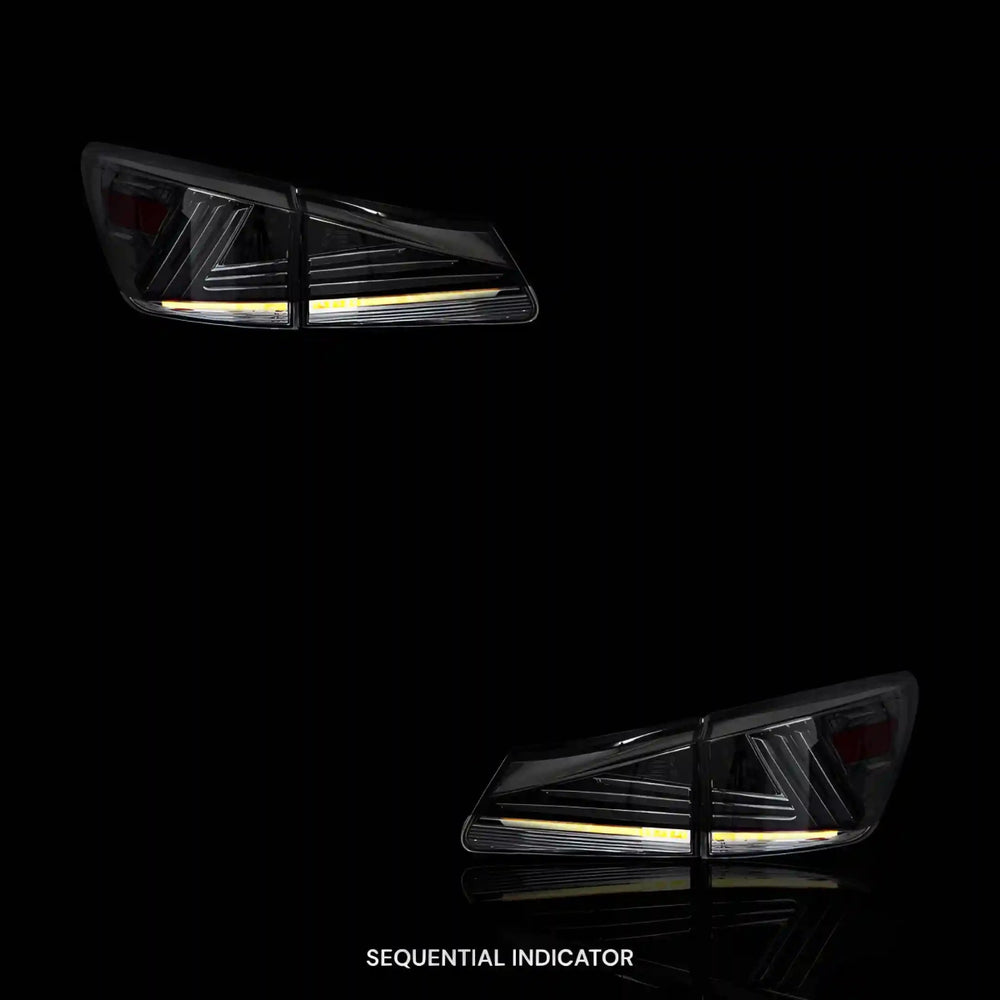 
                  
                    Sequential Smoked Full LED Tail Lights – Fits Lexus IS - F USE20 (2008 - 2012) | LH + RH Pair - Blckline Automotive
                  
                