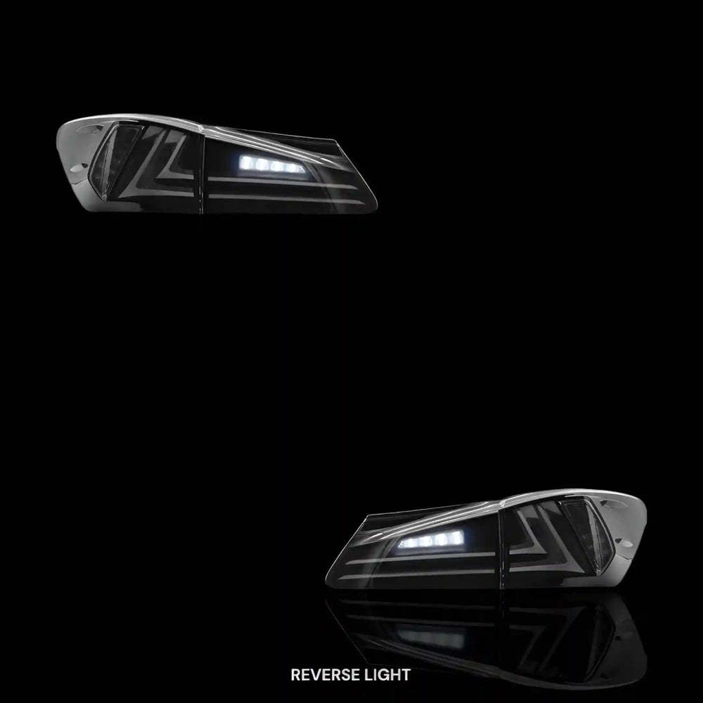 
                  
                    Sequential Smoked Full LED Tail Lights – Fits Lexus IS - F USE20 (2008 - 2015) | LH + RH Pair - Blckline Automotive
                  
                