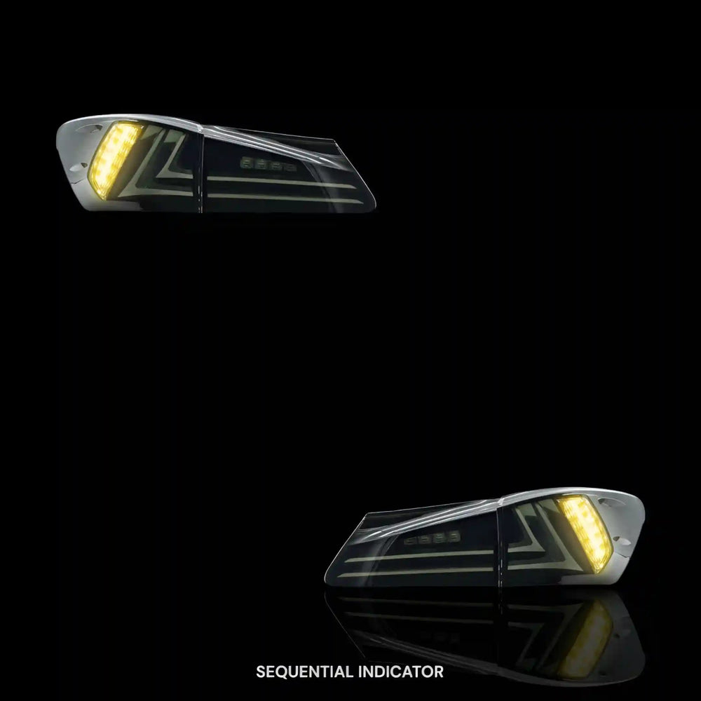 
                  
                    Sequential Smoked Full LED Tail Lights – Fits Lexus IS - F USE20 (2008 - 2015) | LH + RH Pair - Blckline Automotive
                  
                