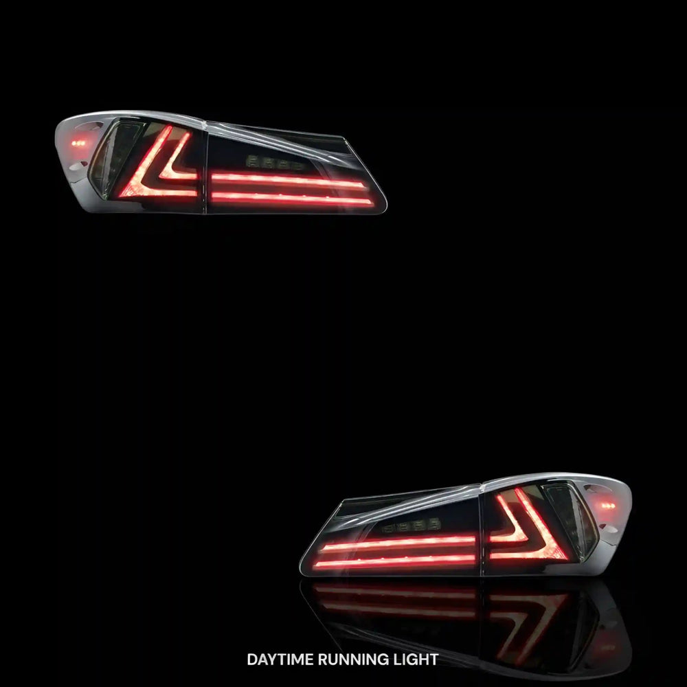 
                  
                    Sequential Smoked Full LED Tail Lights – Fits Lexus IS250 GSE20 / GSE30 (2006 - 2013) | LH + RH Pair - Blckline Automotive
                  
                