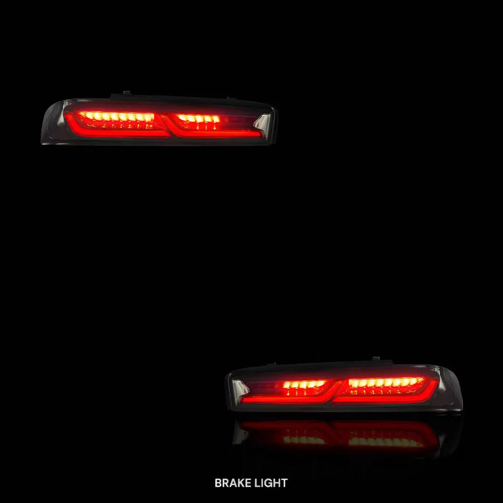 
                  
                    Sequential Smoked LED Tail Lights – Fits Chevrolet Camaro (2016 - 2018) | LH + RH Pair - Blckline Automotive
                  
                