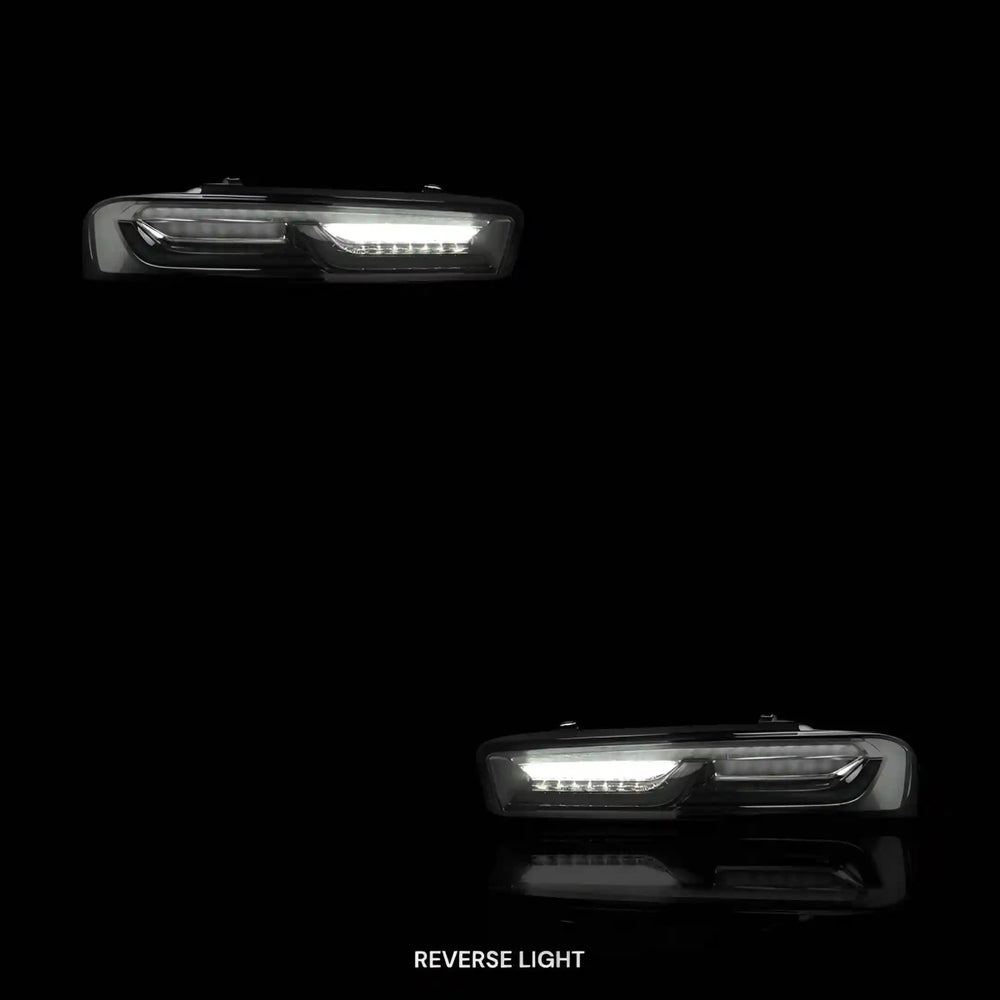 
                  
                    Sequential Smoked LED Tail Lights – Fits Chevrolet Camaro (2016 - 2018) | LH + RH Pair - Blckline Automotive
                  
                