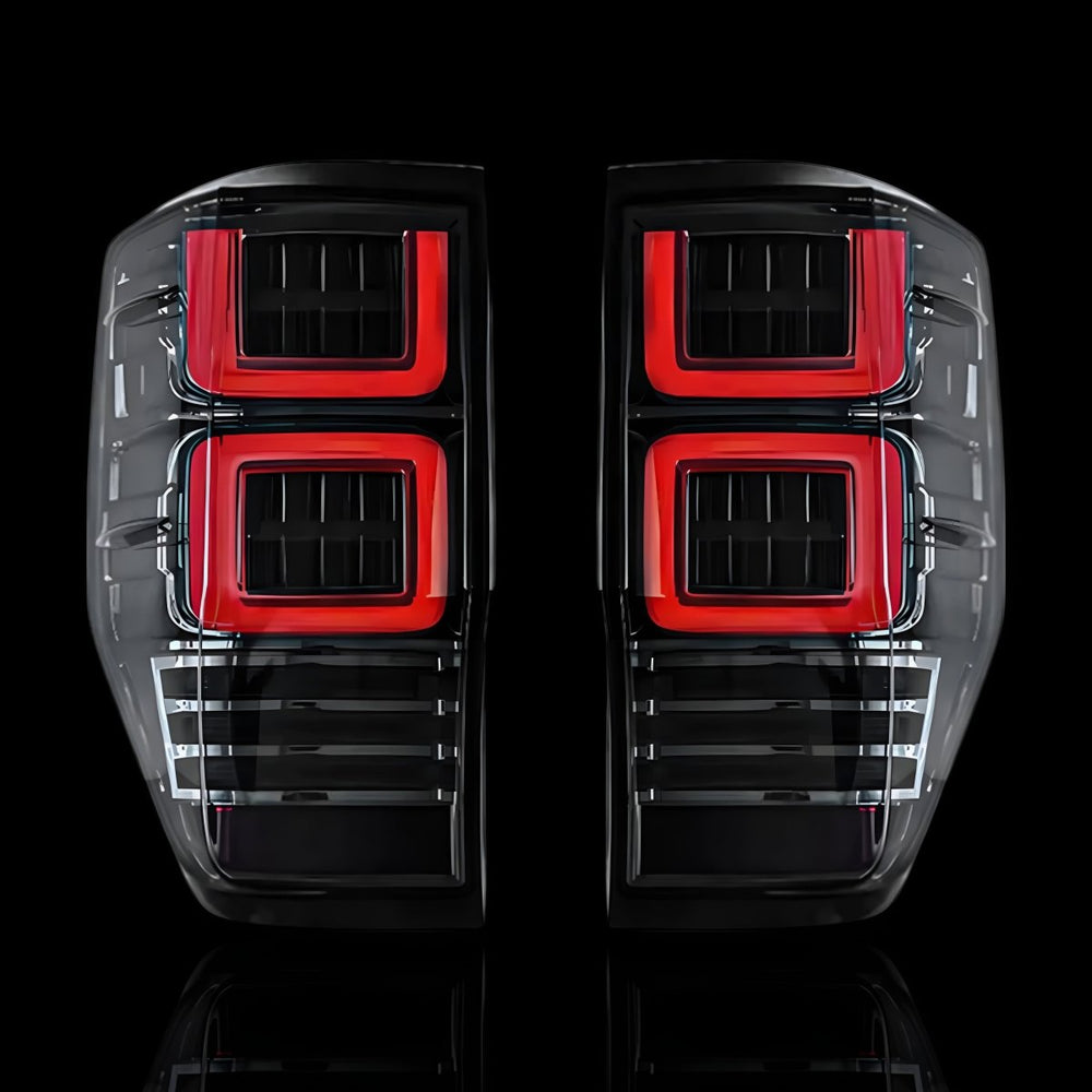Sequential Smoked LED Tail Lights – Fits Ford Ranger PX MK1 / MK2 / MK3 (2012–2021) | LH + RH Pair - Blckline Automotive