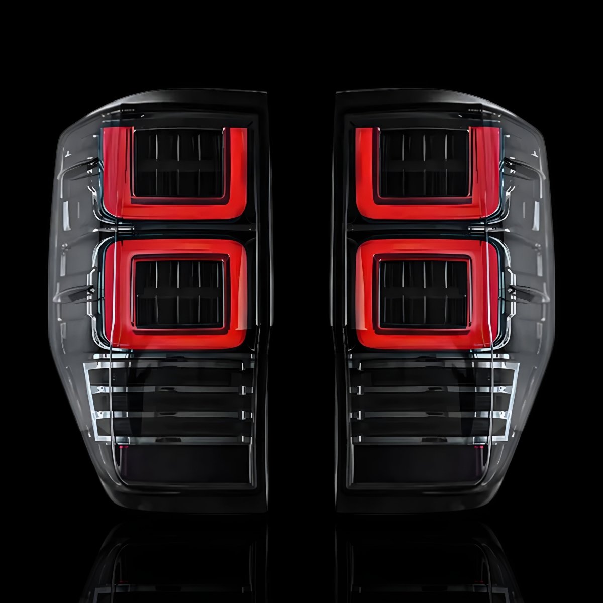 Sequential Smoked LED Tail Lights – Fits Ford Ranger PX MK1 / MK2 / MK3 (2012–2021) | LH + RH Pair - Blckline Automotive