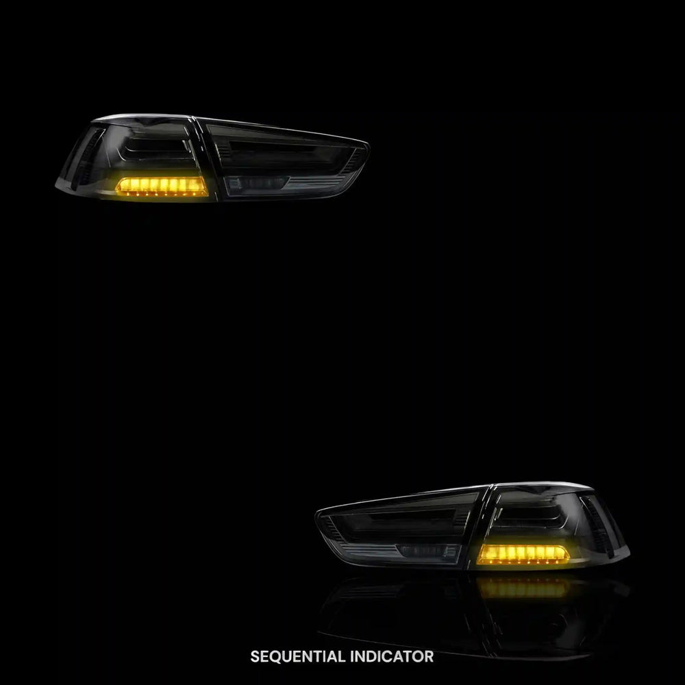 
                  
                    Sequential Smoked Tail Lights – Fits Mitsubishi Lancer Evolution X CF CJ (2007 - 2017) | LH + RH Pair - Blckline Automotive
                  
                