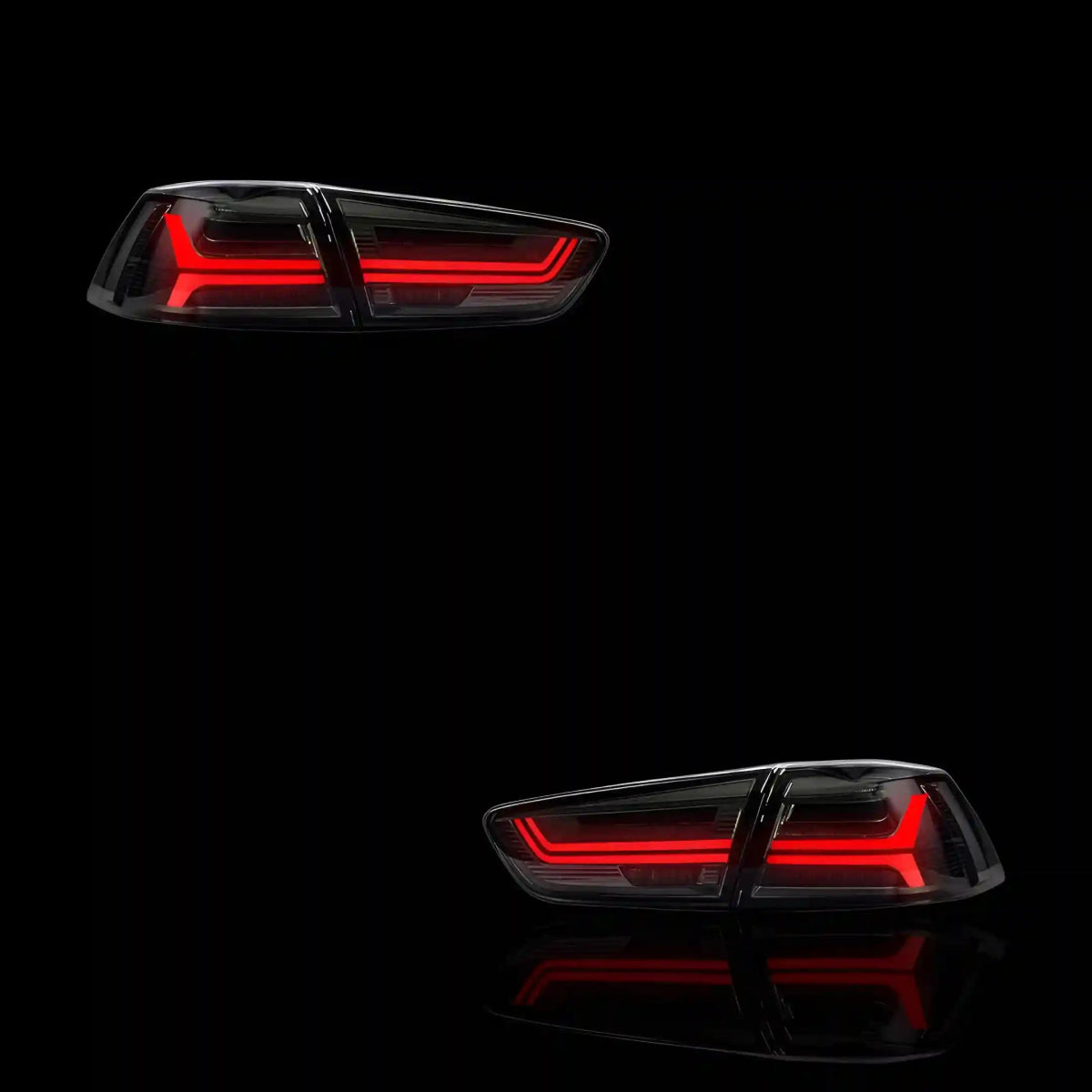 Sequential Smoked Tail Lights – Fits Mitsubishi Lancer Evolution X CF CJ (2007 - 2017) | LH + RH Pair - Blckline Automotive