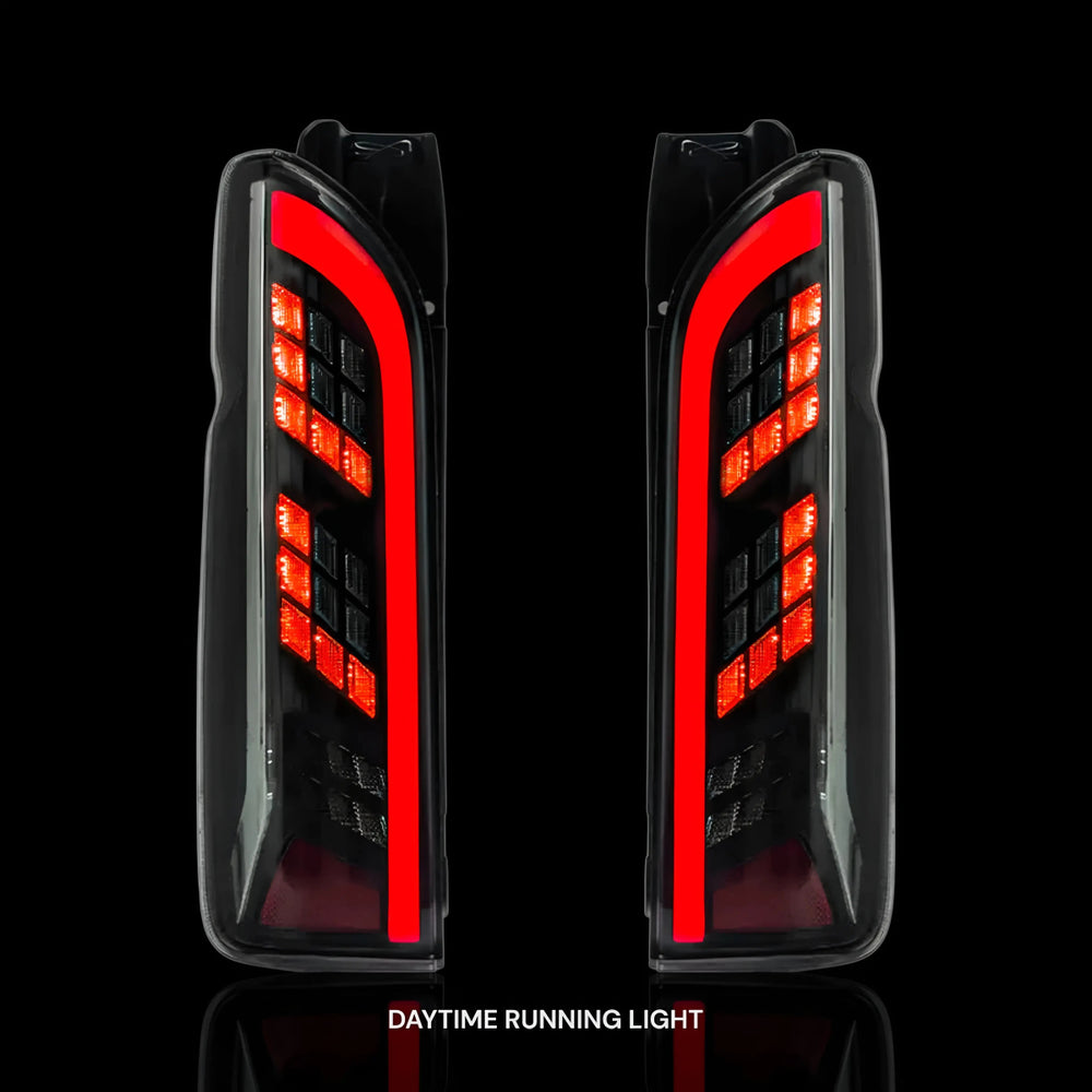 
                  
                    Sequential Smoked Tail Lights – Fits Toyota Hiace H200 (2005–2018) | LH + RH Pair - Blckline Automotive
                  
                