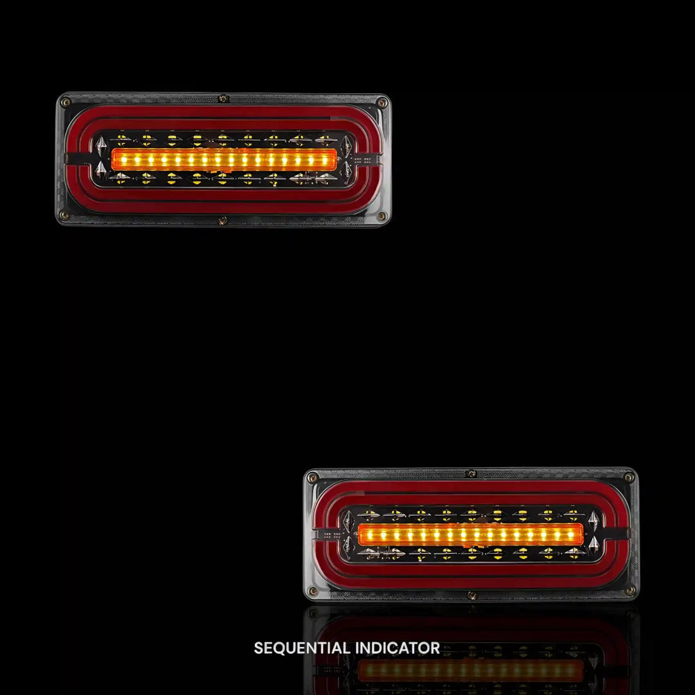 
                  
                    Sequential Universal LED Tail Lights – Fits Utes, Trucks, Trailers & Caravans | LH + RH Pair - Blckline Automotive
                  
                