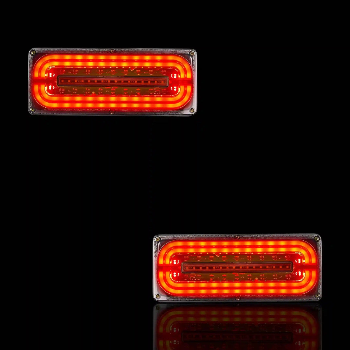 Sequential Universal LED Tail Lights – Fits Utes, Trucks, Trailers & Caravans | LH + RH Pair - Blckline Automotive