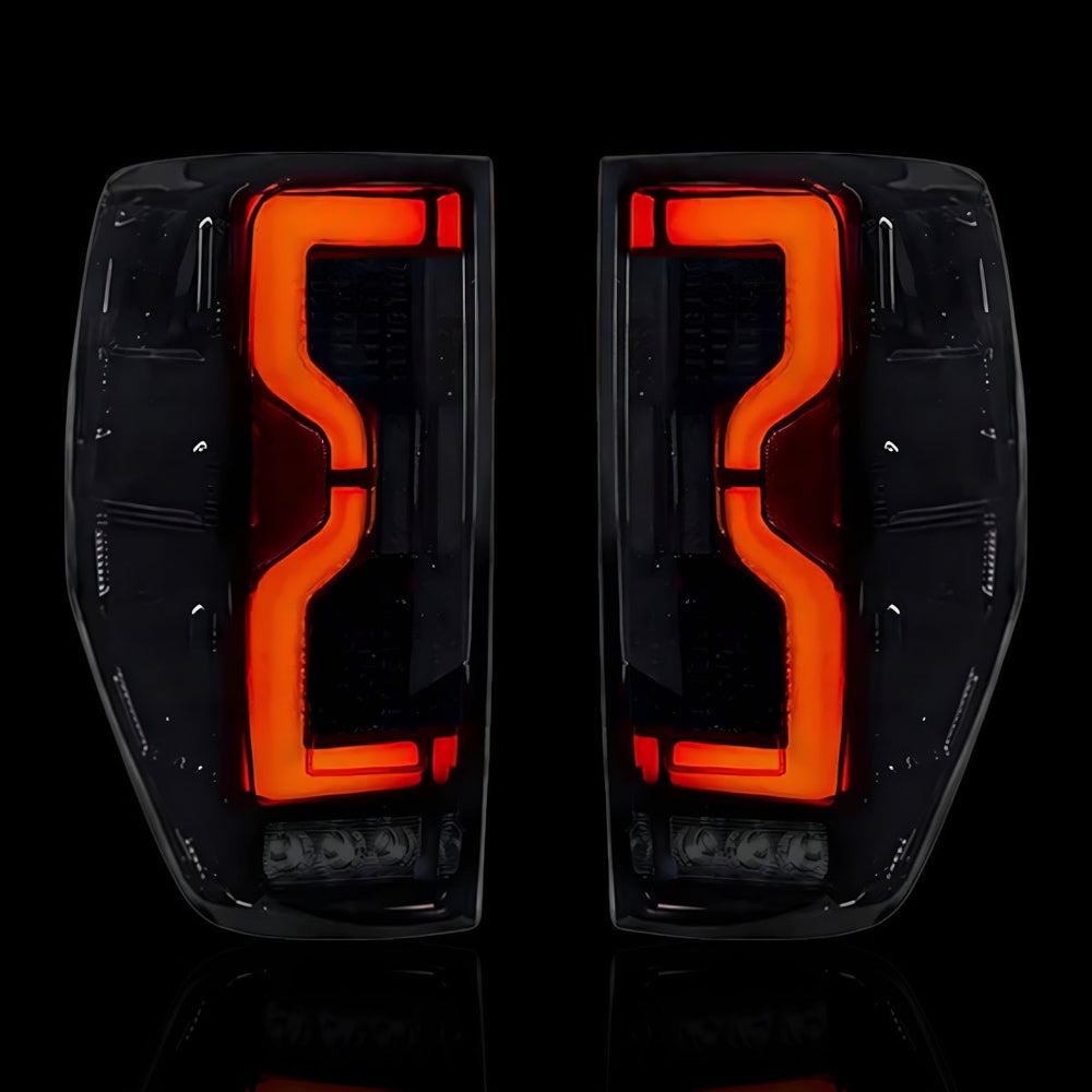 Smoked 3D LED Stripe Tail Lights – Fits Ford Ranger PX MK1 / MK2 / MK3 (2011–2021) | LH + RH Pair - Blckline Automotive