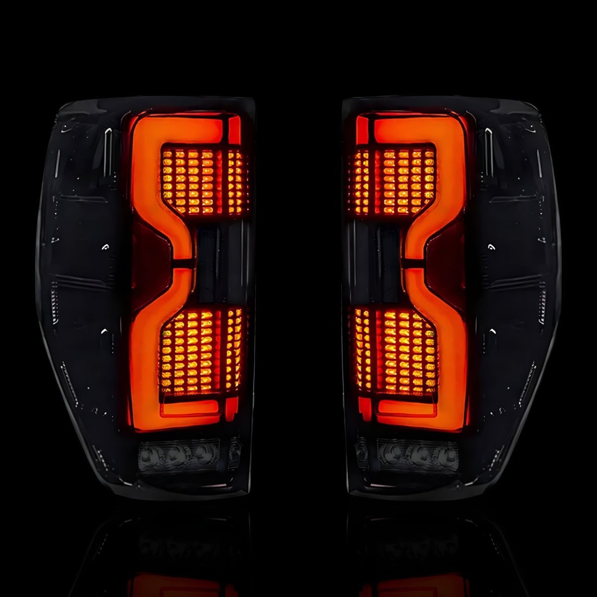 Smoked 3D LED Stripe Tail Lights – Fits Ford Ranger PX MK1 / MK2 / MK3 (2011–2021) | LH + RH Pair - Blckline Automotive