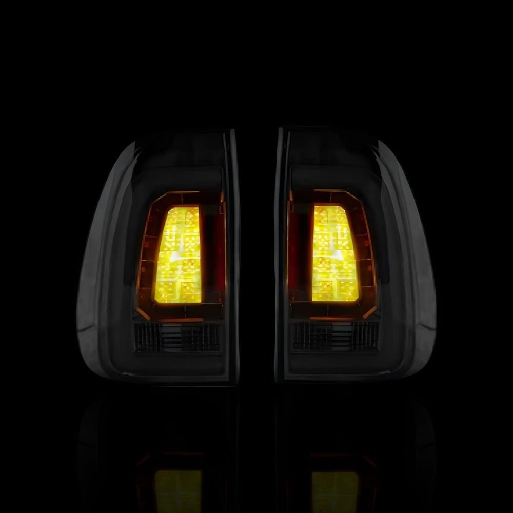 Smoked Black 3D Stripe Bar LED Tail Lights – Fits Toyota Hilux N80 / Revo Rocco (2015–2024) | LH + RH Pair - Blckline Automotive