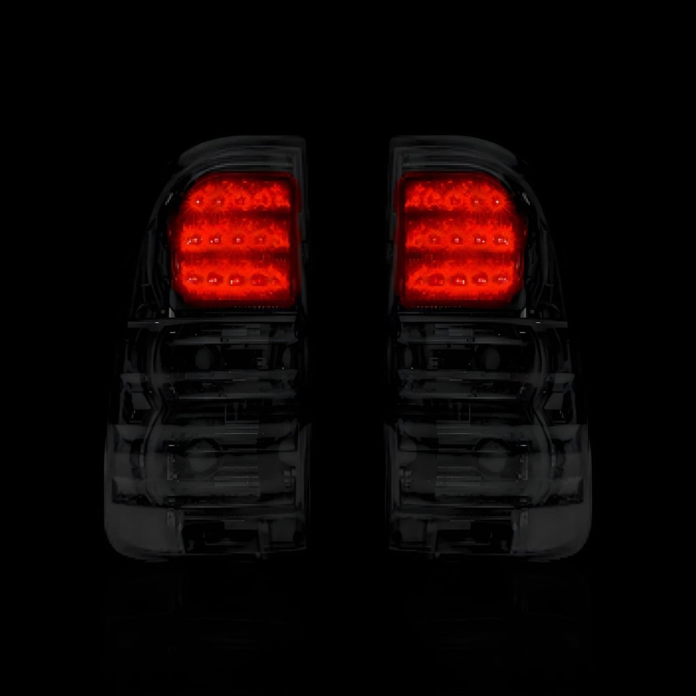 Smoked Black LED Tail Lights – Fits Toyota Hilux N70 / Vigo (2005–2014) | LH + RH Pair - Blckline Automotive