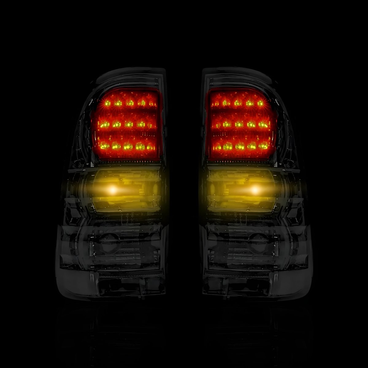 Smoked Black LED Tail Lights – Fits Toyota Hilux N70 / Vigo (2005–2014) | LH + RH Pair - Blckline Automotive