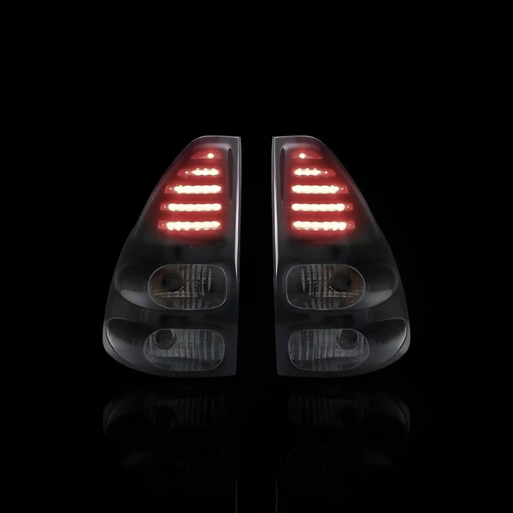 Smoked Black LED Tail Lights – Fits Toyota Prado 120 Series (2003–2009) | LH + RH Pair - Blckline Automotive