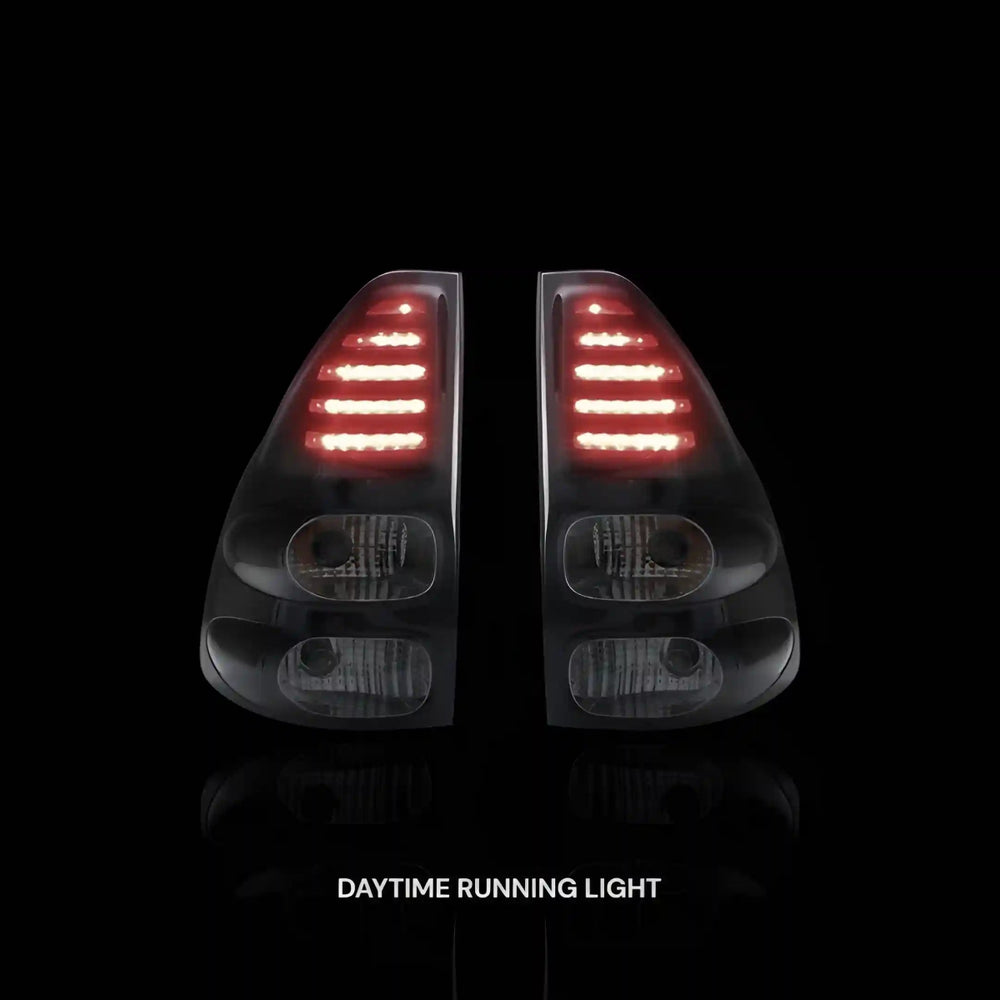 Smoked Black LED Tail Lights – Fits Toyota Prado 120 Series (2003–2009) | LH + RH Pair - Blckline Automotive