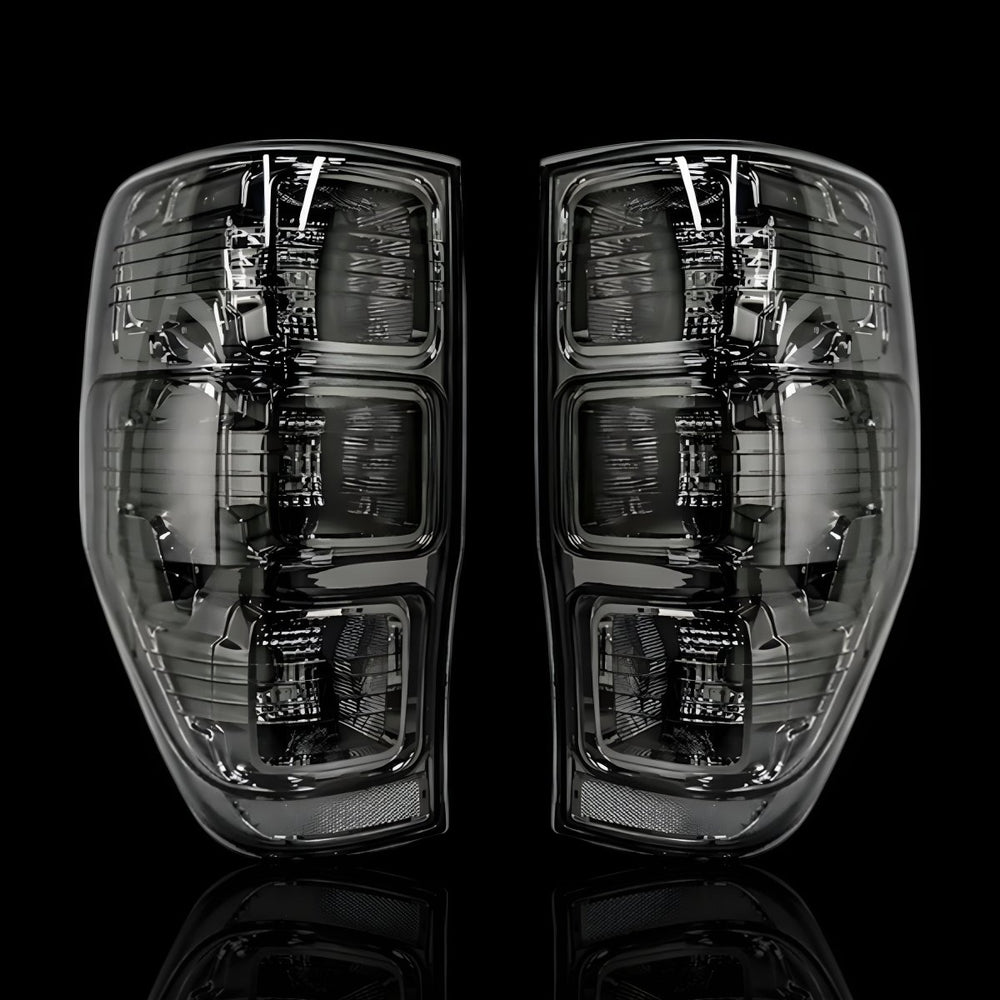 Smoked Black Tail Lights – Fits Ford Ranger PX MK1 / MK2 (2011–2018) | LH + RH Pair - Blckline Automotive