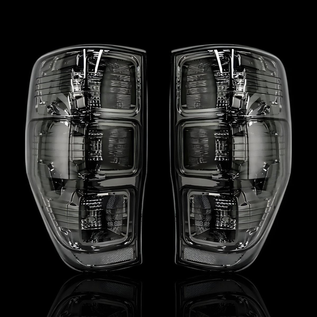Smoked Black Tail Lights – Fits Ford Ranger PX MK1 / MK2 (2011–2018) | LH + RH Pair - Blckline Automotive