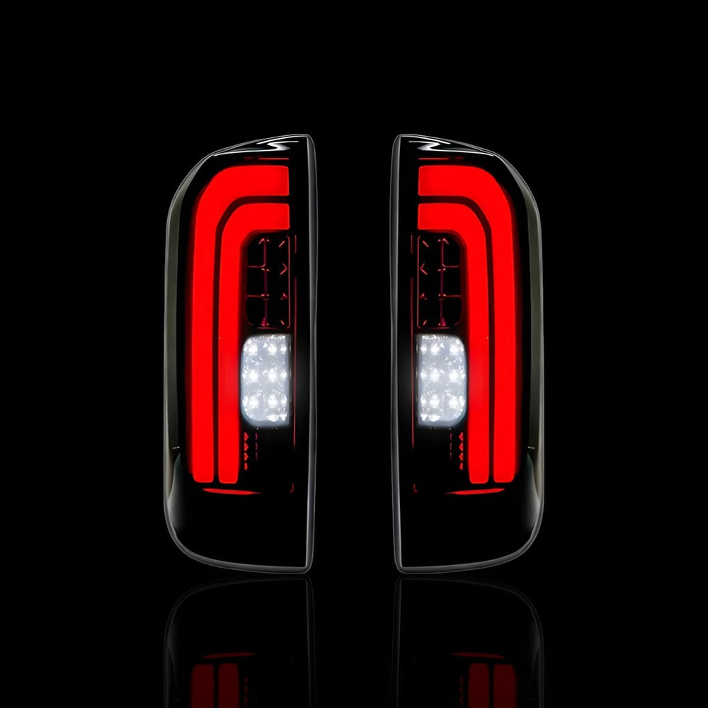 
                  
                    Smoked Full LED Tail Lights – Fits Nissan Navara D23 NP300 Dual Cab (2015–2024) | LH + RH Pair - Blckline Automotive
                  
                