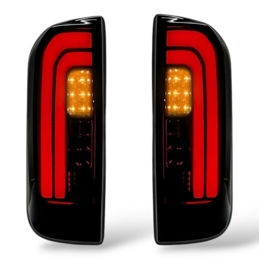 Smoked Full LED Tail Lights – Fits Nissan Navara D23 NP300 Dual Cab ...