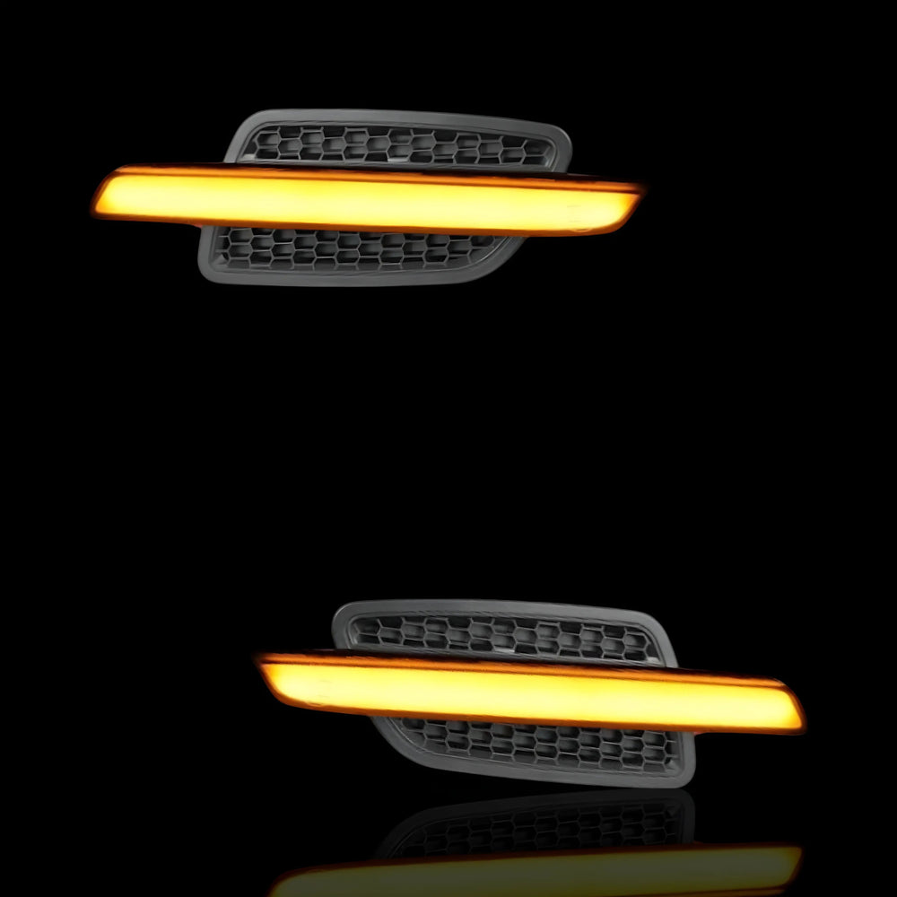 Smoked LED Sequential Side Turn Signal Indicator Lights – Fits Holden Commodore VE Series 1 & 2 (2006 - 2013) | LH + RH Pair - Blckline Automotive