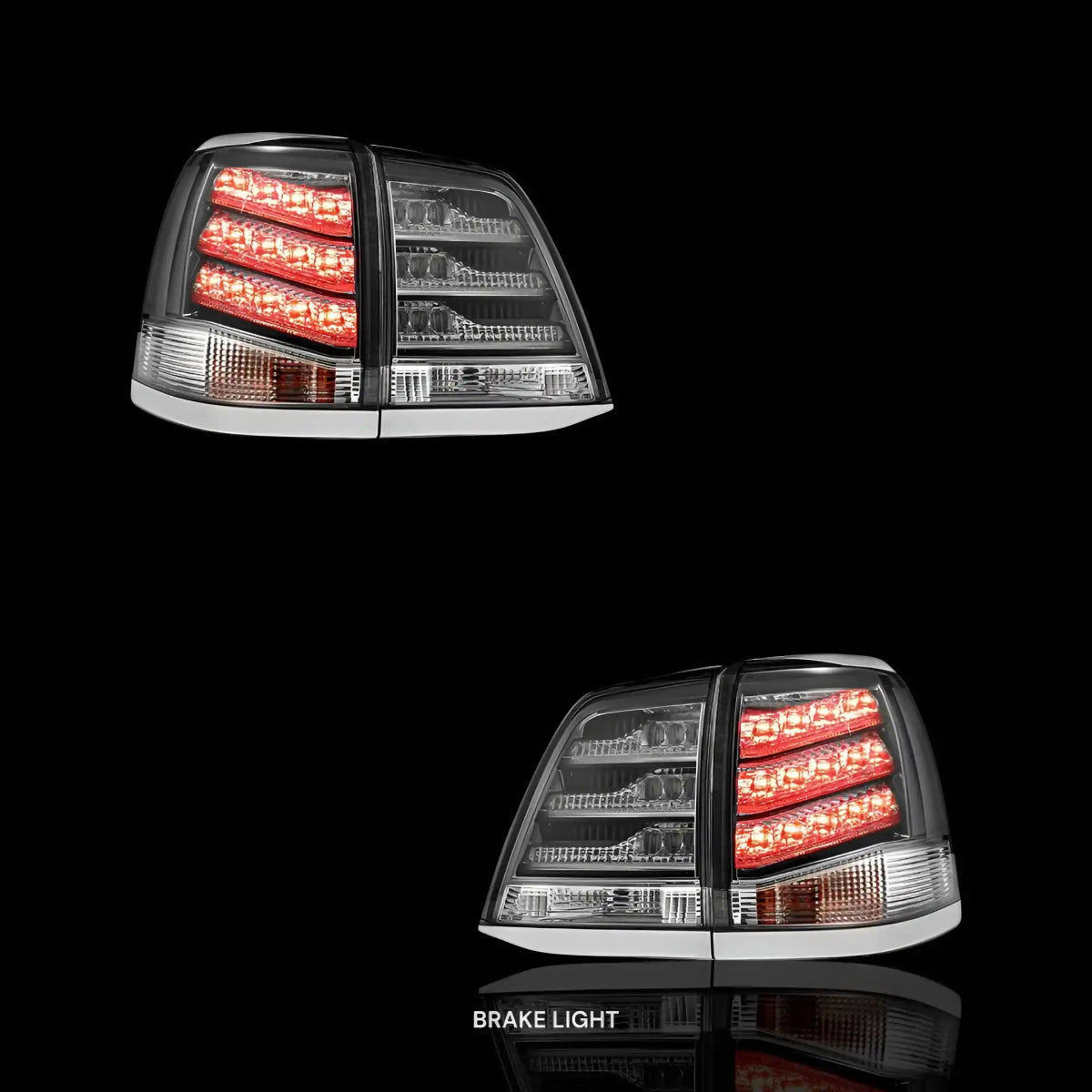 Smoked LED Tail Lights – Fits Toyota LandCruiser 200 Series (2008–2015) | LH + RH Pair - Blckline Automotive