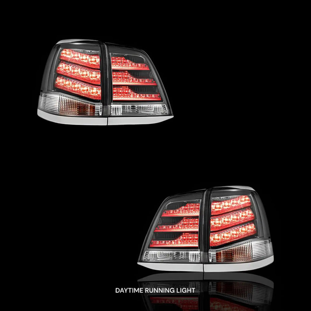 
                  
                    Smoked LED Tail Lights – Fits Toyota LandCruiser 200 Series (2008–2015) | LH + RH Pair - Blckline Automotive
                  
                