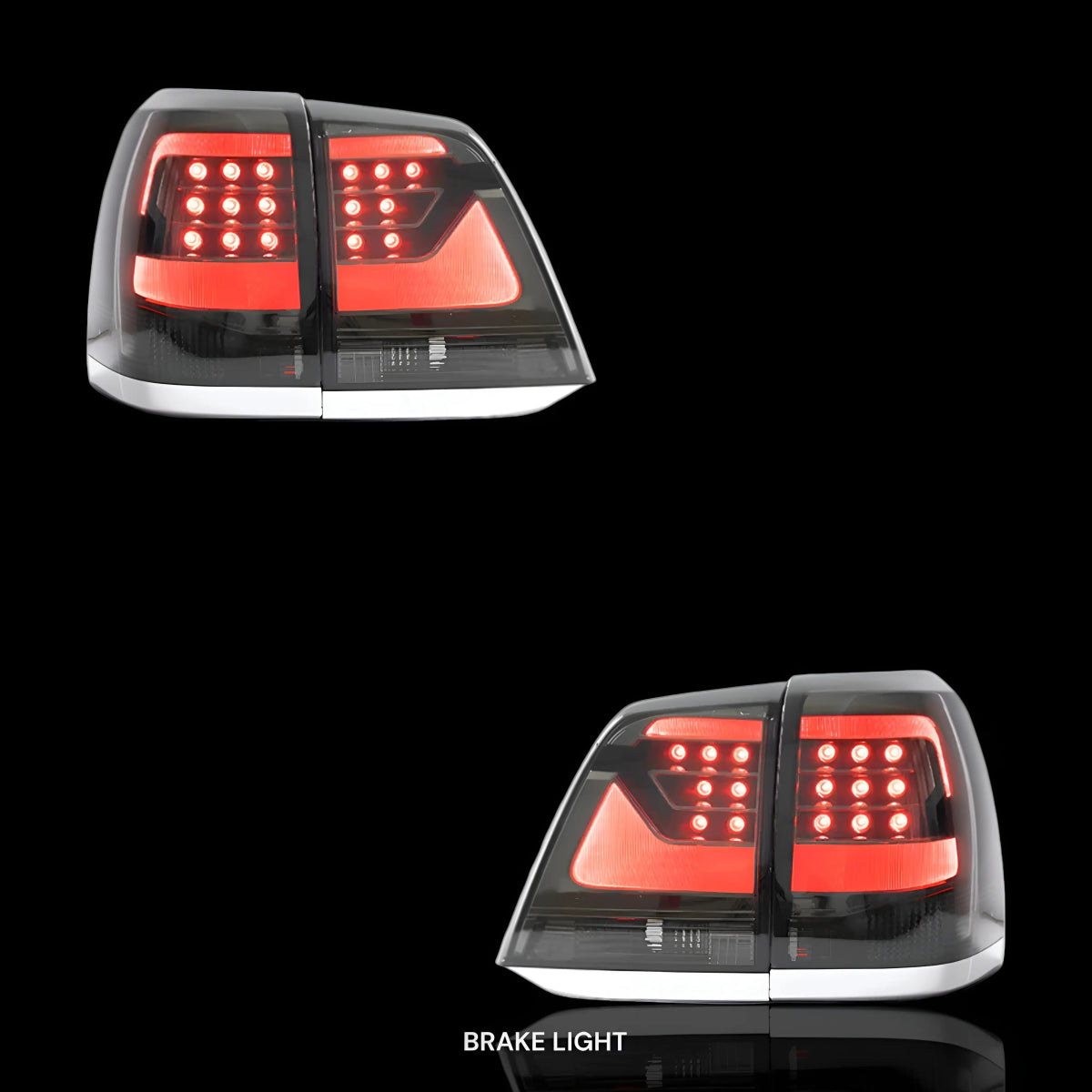 Smoked LED Tail Lights – Fits Toyota LandCruiser 200 Series (2008–2015) | LH + RH Pair - Blckline Automotive