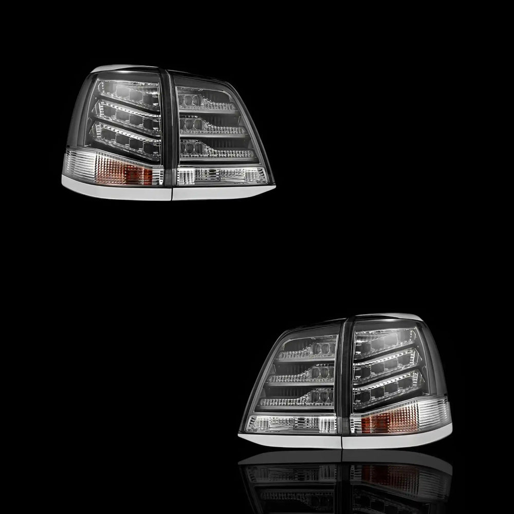 
                  
                    Smoked LED Tail Lights – Fits Toyota LandCruiser 200 Series (2008–2015) | LH + RH Pair - Blckline Automotive
                  
                